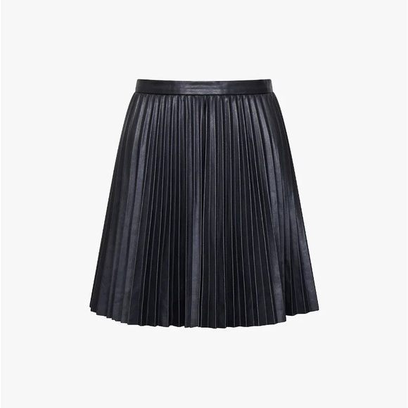 Club Monaco Faux leather Pleats Skirt - Picture 4 of 6